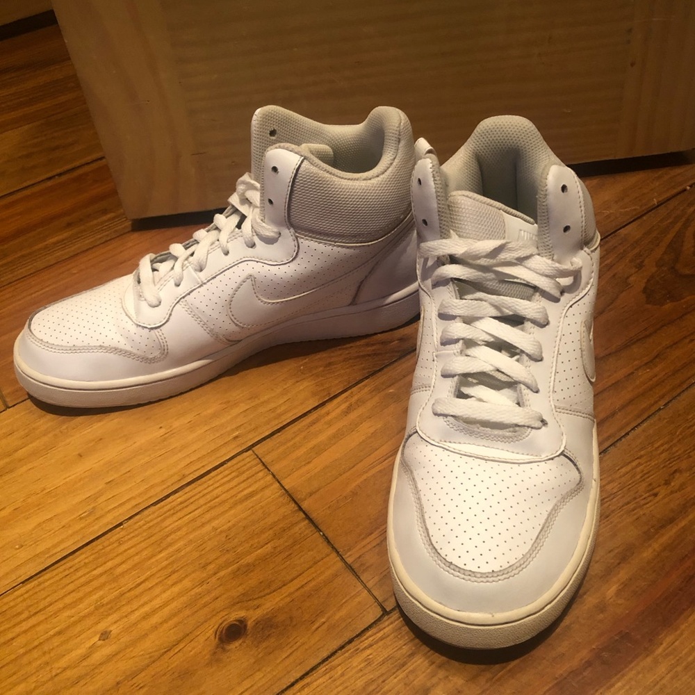 Nike High Top Sneakers —- white, women’s shoes